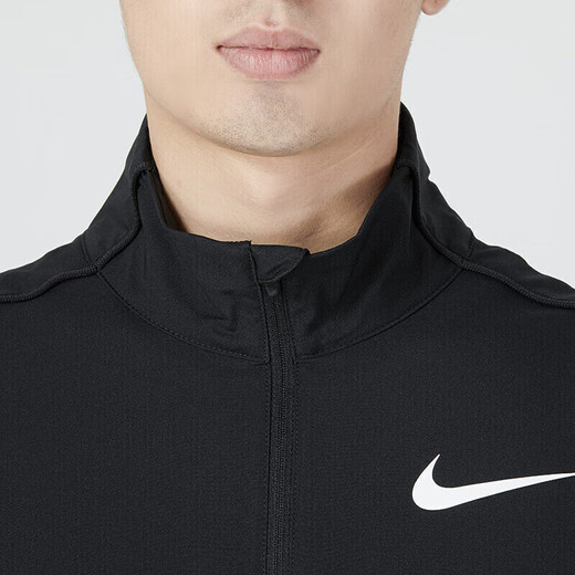 Nike Suit's Men's Spring New Running Training Stand Collar veste veste de veste de sport mince tissée DM6620-011 / DRI-FIT / Single Veste S