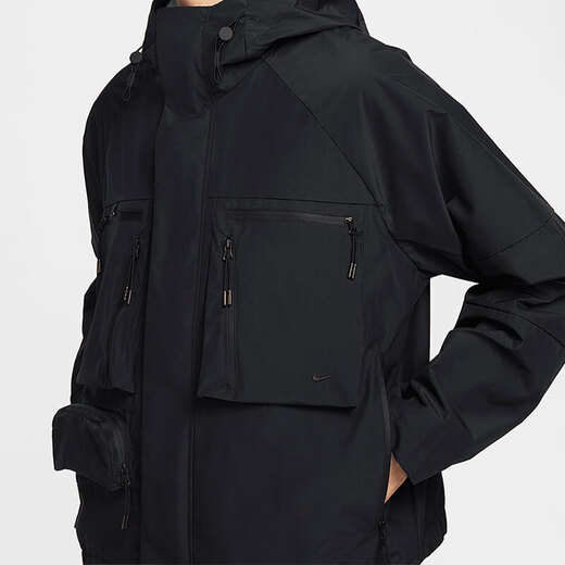 耐克（NIKE）外套男装春季新款户外健身运动服时尚连帽防风休闲夹克HJ2945-121 HJ2945-010 L