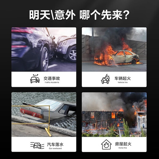 Deli Safety Hammer Car Window Breaking Artifact Multifunctional Parking Number Plate Car Broken Glass Fire Escape Hammer with Cutting Knife Double Hammer Head Broken Window/Cutter/Magnetic Base