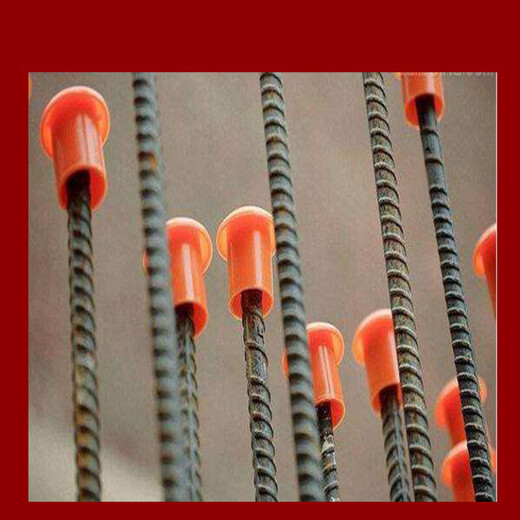 Suitable steel bar protective caps, steel bar protective sleeves, threaded steel bar protective caps, mushroom caps, wire head protective caps, shelf pipe caps, steel bar diameter 33mm-45mm, thickened with fluorescence, 50 pcs