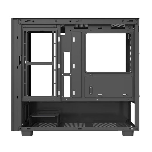 Thermaltake（Tt）钢影风S-M 海景房机箱 电脑主机 黑色（M-ATX主板/支持360水冷/12风扇位）