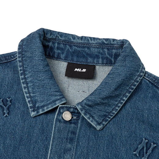 Meijia (MLB) Männer und Frauenelbe Denimjacke 2025 Neue Sportswear Fashion Ins Jacke Top Langarm Shirt 3Adrm0841-50ins xs