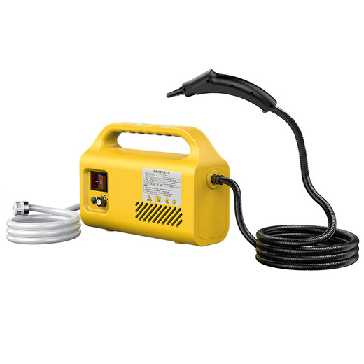 SMAYDA高温高压蒸汽清洁机家用厨房油烟机清洗神器多功能商用洗车机 直喷 黄色 豪华配-加强功率+丰富配件