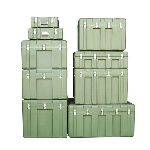 NAIGAO multifunctional rotational molding box military green camping turnover box transport box storage box equipment equipment box sealed transfer box