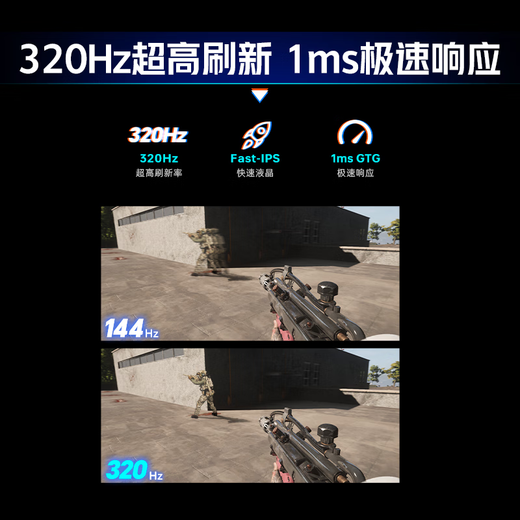 雷神27英寸4K超清160Hz双模320Hz FastIPS屏低蓝光350nitHDR升降旋转 低蓝光电竞显示器ZU27F160L-D