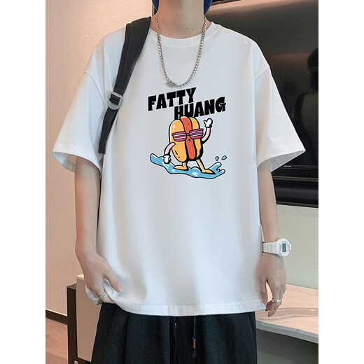 Woodpecker (TUCANO) teenager pure cotton short-sleeved T-shirt for men 2025 new summer junior high school top for boys high school students clothes for men 1B21-683 black cotton S 80-100Jin [Jin equals 0.5 kg]