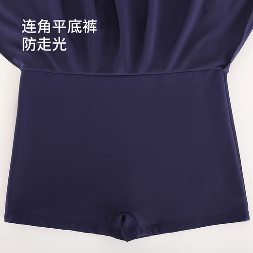 Hongxing Erke (ERKE) children's swimsuit for girls, one-piece, medium and large children's sun protection swimming conservative professional swimsuit Hibiscus Purple 170