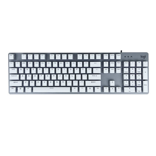 LOGITECH罗技K845机械键盘有线 布丁麻将水晶白 高颜值办公 电竞游戏 红轴 冰雪王国 PBT 青轴