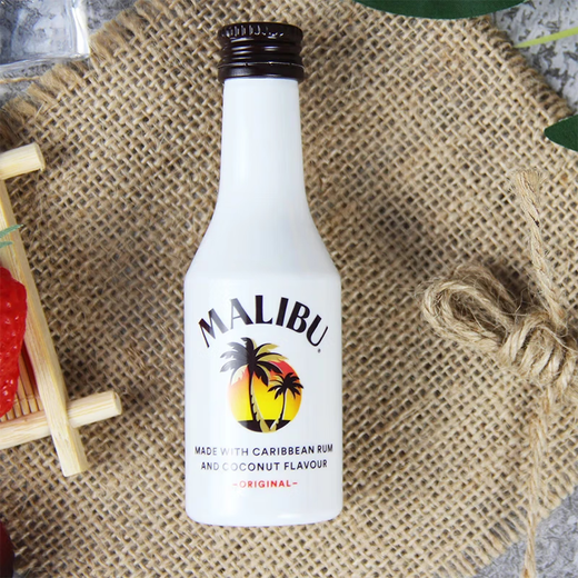 马利宝马利宝 Malibu 加勒比椰子朗姆酒进口洋酒 马利宝椰子朗姆酒 50mL 2瓶