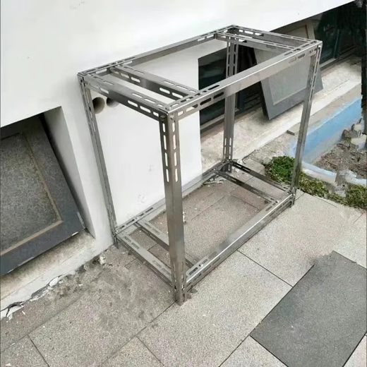 XMSJ air conditioner outdoor unit bracket 1.5 HP 2 HP 3 HP universal outdoor floor-standing stacked double-layer bracket thickened to prevent falling _1-2 HP galvanized thickened version 85*40*85
