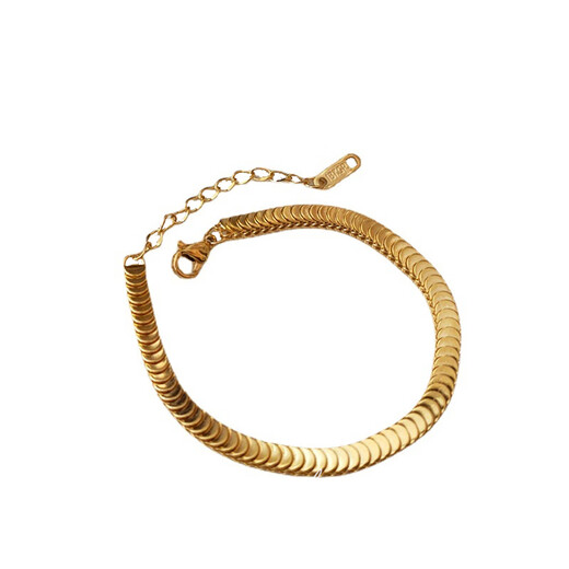 GUIG Nordic gold bracelet fish scale bracelet for women niche design titanium steel non-fading fashion versatile summer fish scale bracelet