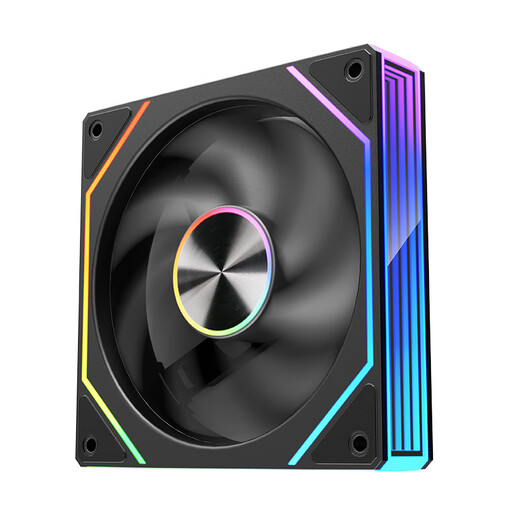 Wanjia Prism 8Pro ARGB fan black reverse blade chassis cooling 12CM fan divine light synchronization 5V3-pin ARGB PWM temperature control speed regulation