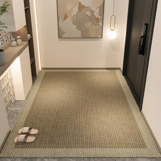 Minimoto home series entrance door luxury floor mat dirt-resistant and free washing feeling entrance can be cut and customized to move into the door Jianmo 13077 120*200CM [upgraded Belgian mutton fat ferret]