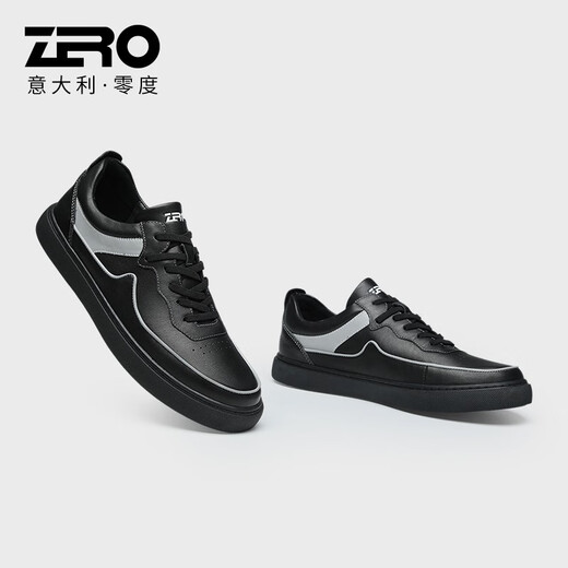 零度【板鞋 断码捡漏特价】ZRO男鞋时尚休闲鞋断色断码款款式 黑色 s13897 44