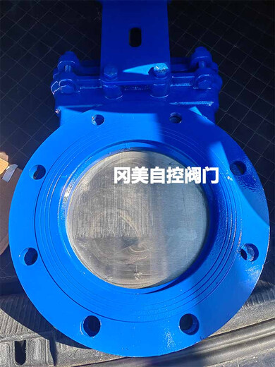 
Taichen Valve PZ673H-10C Cast Steel Pneumatic Knife Gate Valve Pneumatic Flange Slurry Valve Plate Valve DN150200300400 Ordinary Triple Parts