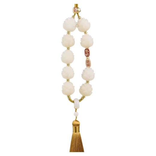 Yusenyi 2024 Dragon Year Car Rearview Mirror Pendant Lotus Baby Buddha Bodhi Lotus Car Interior Decoration Ladies Men Good Luck Pink