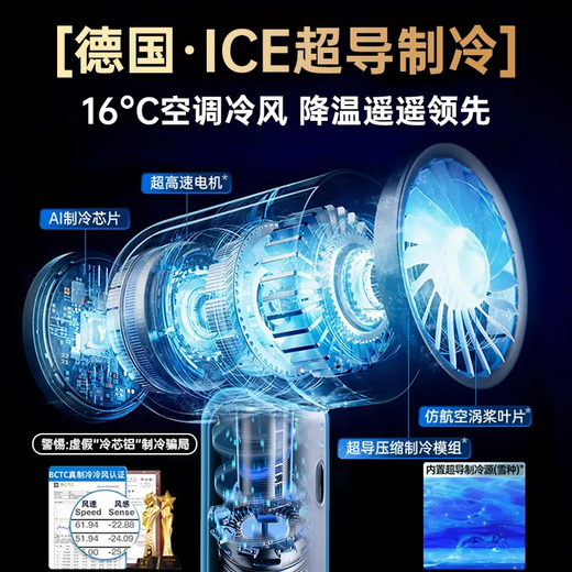 Xiaojin 16 Air Conditioner Cold Wind Handheld Fan Cooling Air Conditioner Mini Portable Silent Turbine Desktop Small Wind Cannon High Speed High Wind Charging Fan Student Super Long Battery Life Pink Limited Edition 16 Ice Cold Wind丨Surge Ice Cool Wind Super Long Battery Life Get Free with Order丨2-Year Warranty Only Replacement Not Repair