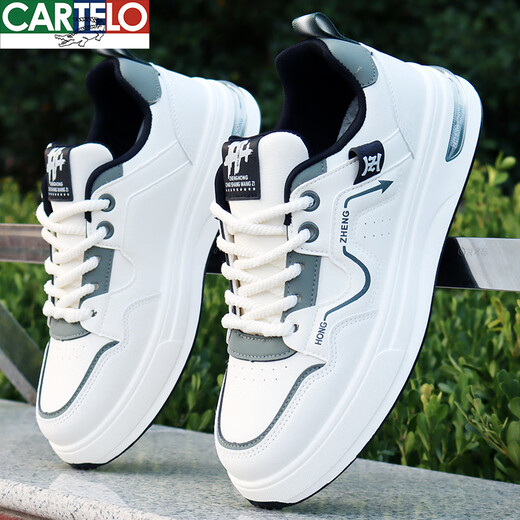 
CARTELO 2025 summer new shoes for men's white shoes Korean style shoes versatile anti-odor casual men's shoes sports breathable board shoes 9901 m green 39