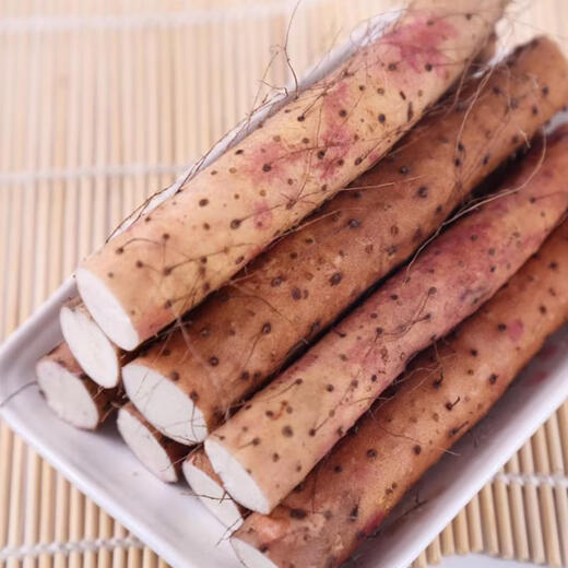 Fennuo authentic iron bar yam, Huai yam, no additives, Xiaobaizui authentic loin soil iron bar fresh vegetables, iron bar yam 500g with box (15cm-30cm)