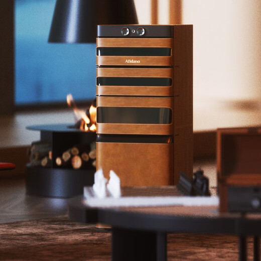 Afidano cigar cabinet constant temperature and humidity control eggplant inverter compressor with fingerprint lock imported cedar wood box high-end cowhide ammonia removal moisturizing home office WIFI remote L5 original color genuine leather