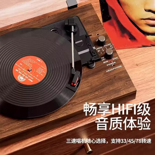 ROBERILLINE Sound of Berlin retro vinyl record player gramophone audio Bluetooth integrated speaker living room European style elegant