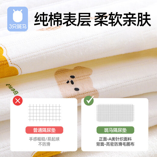 新生儿隔尿垫巾防水可洗床垫婴儿尿片垫透气生理期姨妈垫 【100%A类+加厚】100*150兔子(1