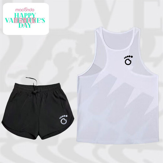 Makondo Running Suit Sport sporttrockne Weste Set Set Leichtathletik-Marathon Ärmel und Top-Top-Top-Drei-Punkte-Hosen-Training Black 9848+ Drei-Punkte-Hose MKD 3XL