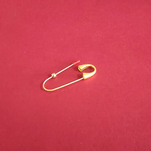 MUSIYU baby, baby and pregnant woman pin, peach wood sword core, cinnabar, dog tooth buckle pendant, safety basket + gold pin A03-301