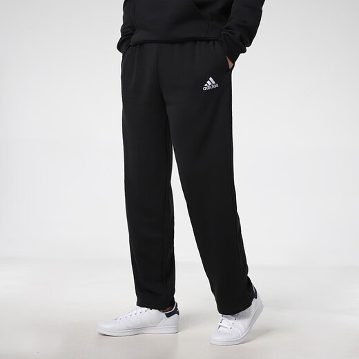
Adidas (adidas) sweatpants men's pants spring and autumn new outdoor training pants breathable casual pants running fitness pants trousers GK9273 black embroidered logo straight pants XL