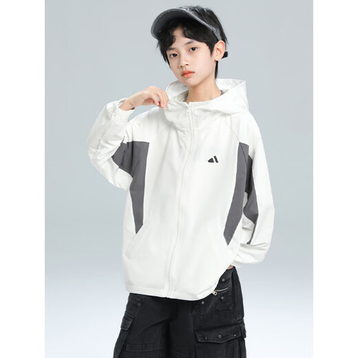 PURCOTTON cotton era boys summer sun protection clothing jacket 2025 new medium and large children boys summer thin sun protection clothing beige 120 cm