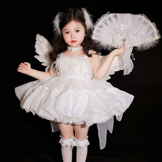 G.DuckKids Little Duck Children's Vêtements Lolita Princesse Jupe Girls 'Jirt Summer Swan Balle Ballet Dance Jupe Performance Childre