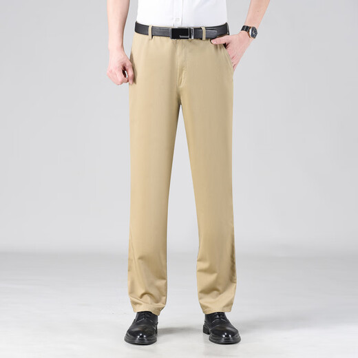 
Tommy Hee Kelly [Tommy Tony] casual pants for men, all cotton DP iron-free casual comfortable thin business straight-leg pants for men, 15601 navy blue 29 waist circumference 2 feet 2