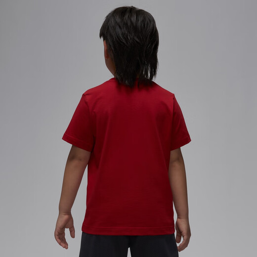 Nike (Nike) Jordan Official Nike Jordan Boys and Kids футболка Летняя спортивная припечатка Мягкая и удобная DB7393 687 Fitness Red 130 л 130 л.