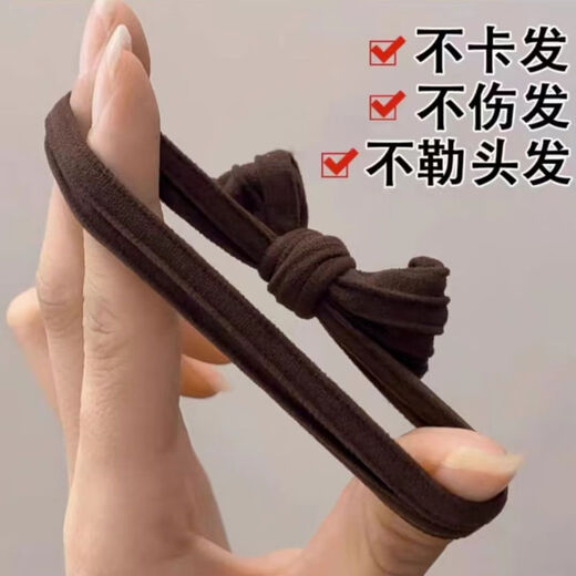 Jisenjia's preferred 10-piece set of high-end hair ropes and bow hair ties for women to tie their hair with rubber bands and high ponytails, bow hair ties, 5 pieces, black