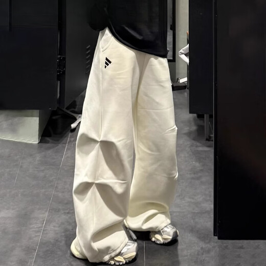 Adidas (adidas) Nouveau pantalon large lâche pantalon tricot de pantalon décontracté jw9721 Ivory White JW9721 S