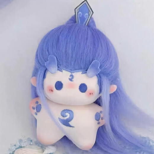Juguete ao bing muñeca nezha 10cm muñeca de algodón Demonio Infantil sorprendente Sea Plush Doll Toy Animation Dolor Bag Pending 10cm Starfish Body Ao Bing [Beatpin + Rubber Band]