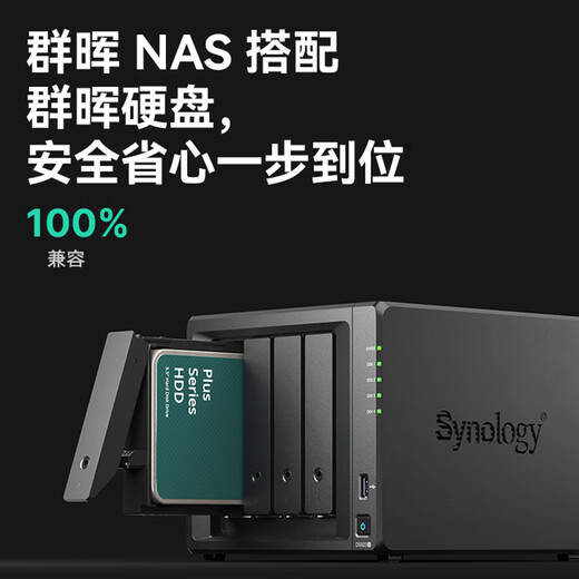 群晖（Synology）DS925+ 四核心 四盘位 NAS网络存储服务器 企业办公私有云 文件服务器 数据备份  24TB版（含4块群晖原厂6TB硬盘）