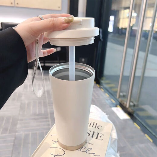 情侣杯一对有意义的水杯男女情侣保温杯一对家用便携大容量水杯 【DX825比耶女孩】咖啡保温杯