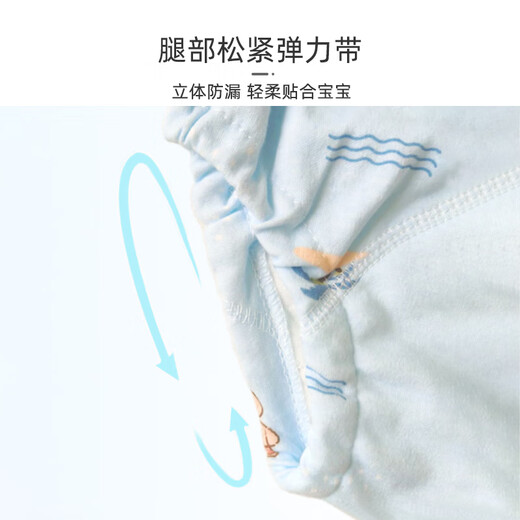 
9i9 baby diapers can be washed pure cotton summer toilet training pants baby study pants piss underwear 2 pairs A24 rainbow