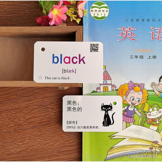 小学英语单词卡片 2024年鲁教版三年级四年级五年级单词卡 三到五年级全套(692张)