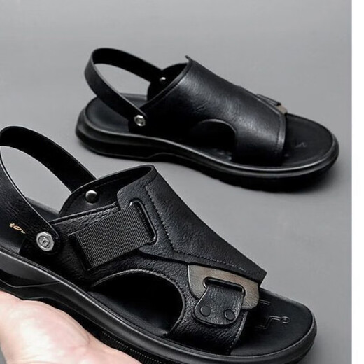 Red Dragonfly Summer New Men's Sandals cómodos sandalias de playa antideslizantes de suela sandalias de suela suave informal Black 9923 43 [en el evento]