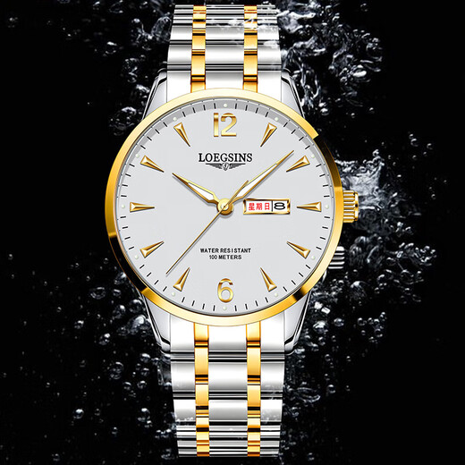 Loegsinss Watch Herren wasserdichte leuchtende leuchtende vollautomatische mechanische Uhr Top Ten Brands Hollow Men's Watch L728 Natural White Floor Upgrade -Geschenkgürtel + Pixiu