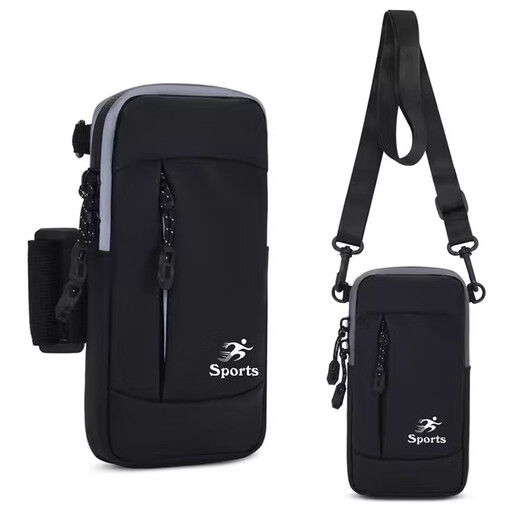 Eagle Lang lightweight running mobile phone arm bag unisex black waterproof arm arm bag wrist bag sports equipment arm bag
