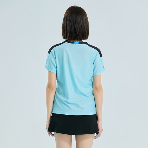 MU Butterfly Badminton Kleidungsstück Set Frauen koreanischer Sommer schneller trockener Trainingsteam Einheit Kurzärmel Männer Wettbewerbswettbewerb Einspannung Customized Slot Pong Jersey G719a Herrenhellblau Top + 201 White Hosen m