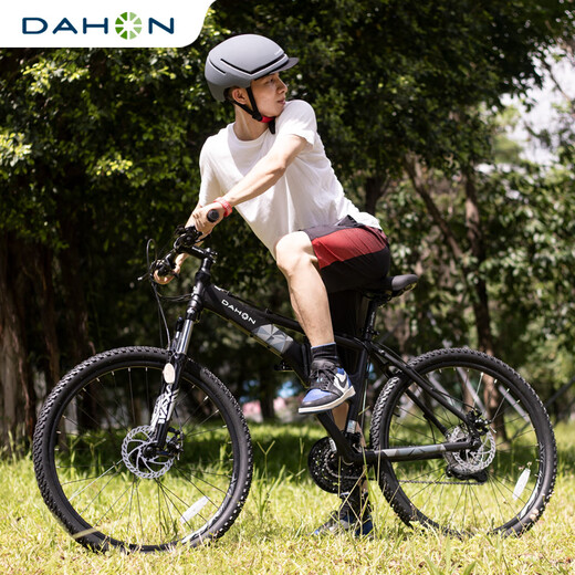 Dahon 26 pulgadas Brazo de disco de 27 velocidades Plegable bicicleta de montaña para hombres y mujeres adultos en bicicleta XAA673M Matt Black 26 pulgadas 26 pulgadas