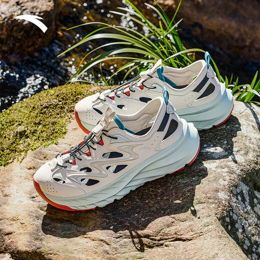 ANTA Tanye Sports Sandals Men's Summer Casual Trendy Croc Shoes Outdoor Mountaineering Hiking River Tracing Shoes Slippers Tanye Iron Man Gray/Mountain Green/Basic Black-2 42.5