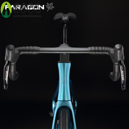 OEMG Japan imported full carbon fiber Penglaige full carbon fiber road bicycle 7170 racing 105 electric pure oil 480mm classic black (recommended height 158-11 700C 24 speed