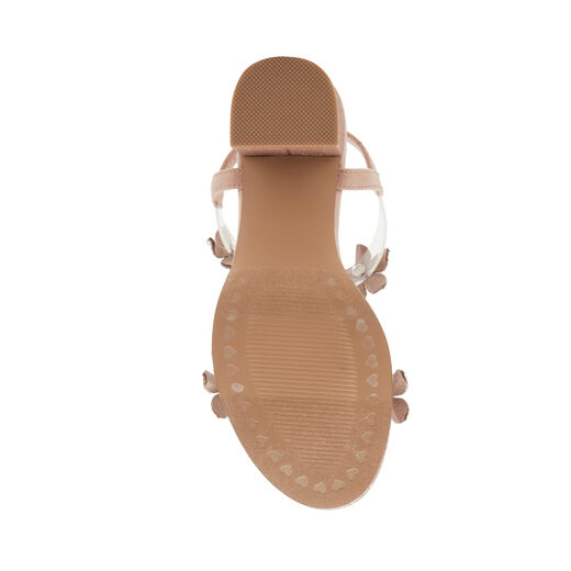 Steve Madden Girls' Smart Heel Sandals, Blush, 4 Big Kids Blush 4 Big Kids
