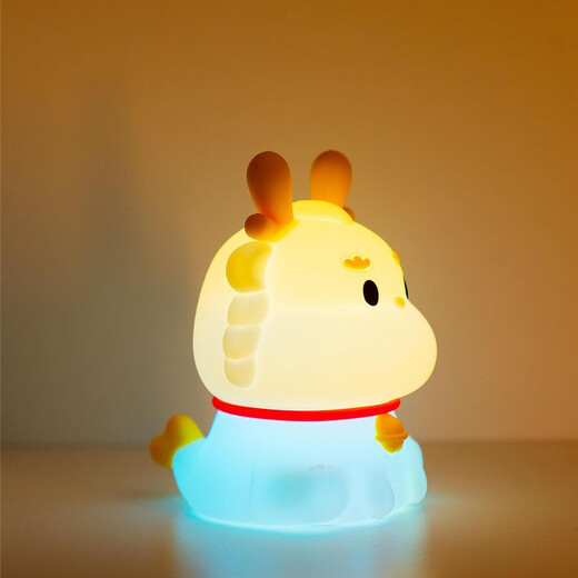 Ouoety zodiac girl garçon cadeau d'anniversaire pour petite amie les meilleurs amis enfants dormant avec des petits ornements de greffe de gilet pratique et déchirant [dragon] Dragon + emballage exquis + sac cadeau Lumière jaune chaude ne fait pas mal à vos yeux