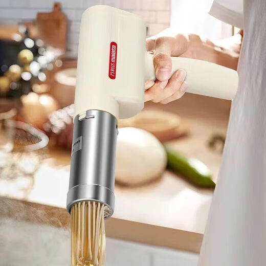 Wanlida Noodle Machine Home Handheld Noodle Appuyez sur Small Electric Noodle Pressing Gun entièrement automatique en acier inoxydable Machine à oeuvre portable One Machine Modèle de charge à main modulaire poly